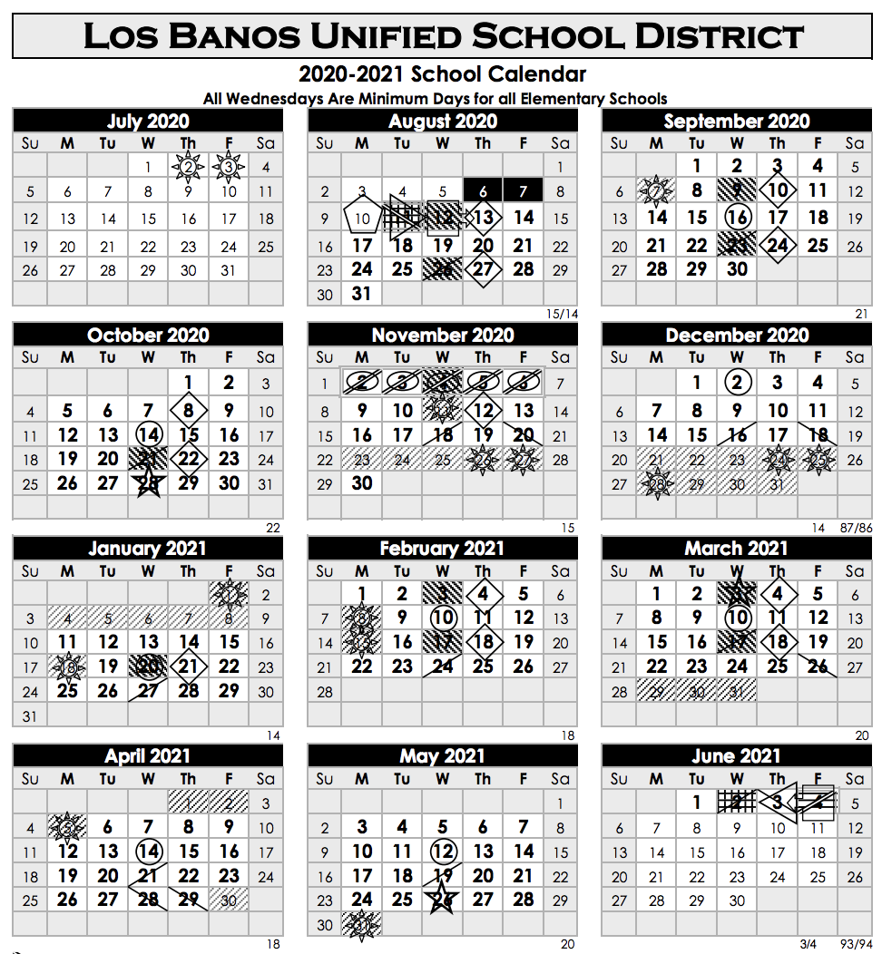 Lbusd Calendar 2022 Calendars - Los Banos Teachers' Association